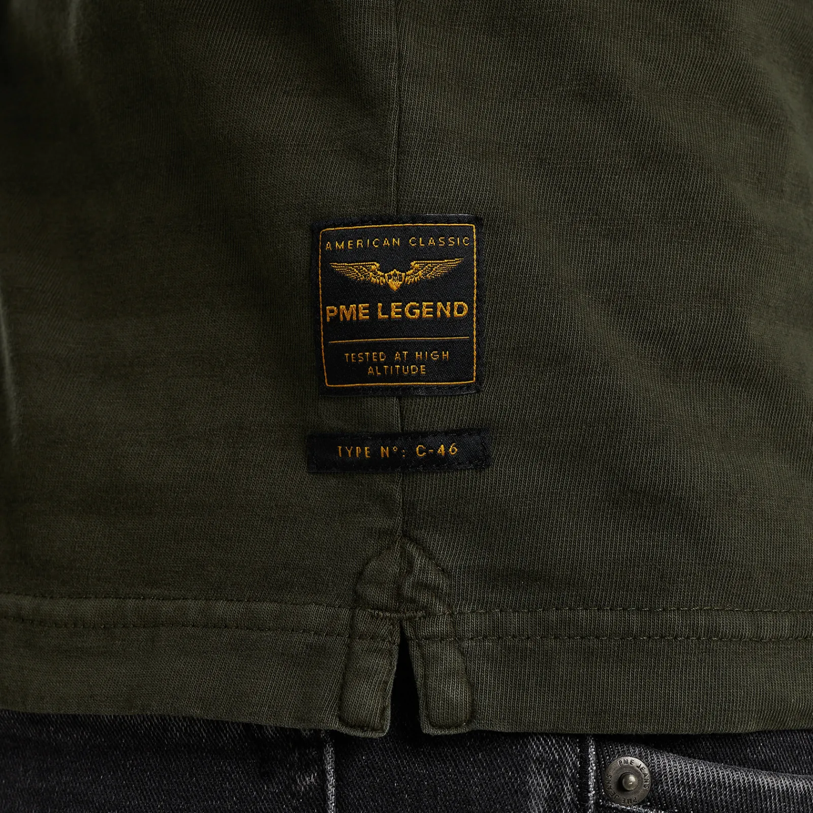 PME Legend Polo Met Lange Mouwen Groen Outlet