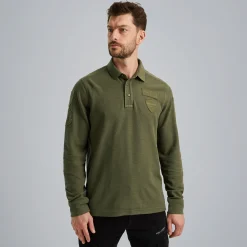 PME Legend Polo Met Lange Mouwen Groen New