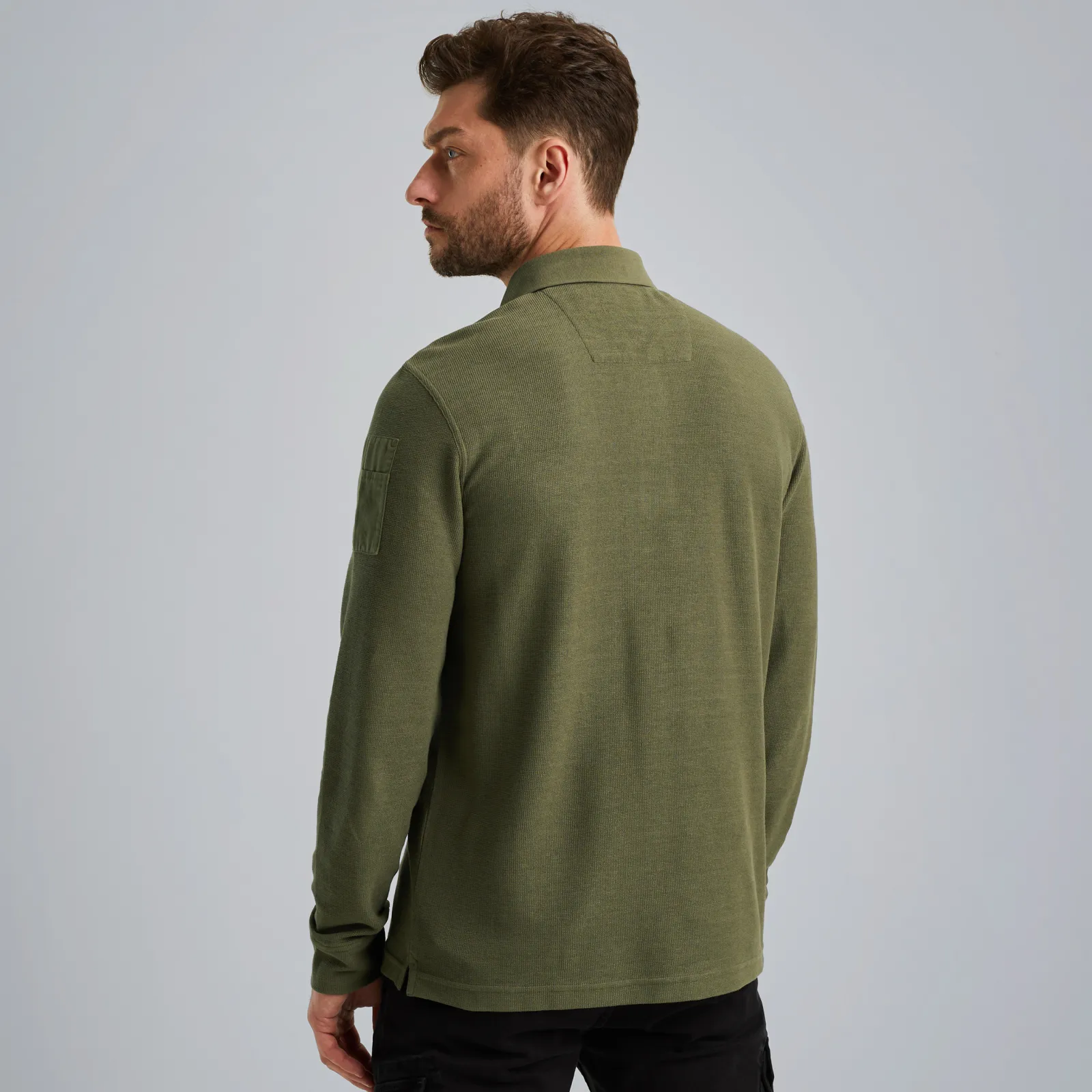 PME Legend Polo Met Lange Mouwen Groen New