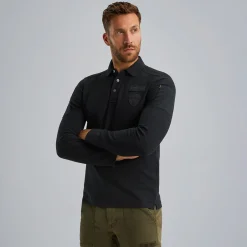 PME Legend Polo Met Lange Mouwen Zwart Best Sale