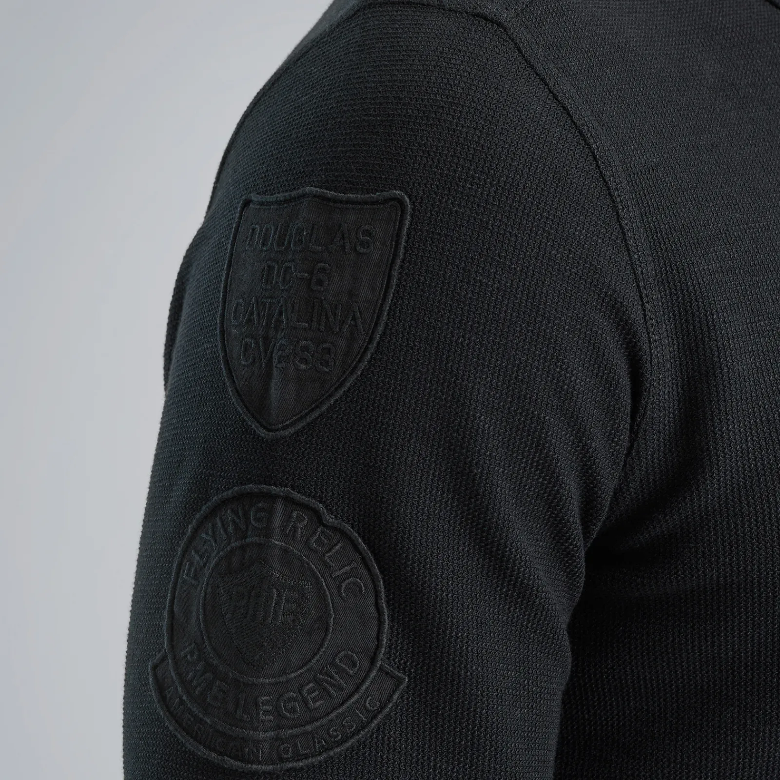 PME Legend Polo Met Lange Mouwen Zwart Best Sale