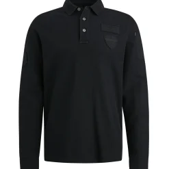 PME Legend Polo Met Lange Mouwen Zwart Best Sale