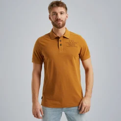 PME Legend Polo Van Slub Piqué Bruin Cheap