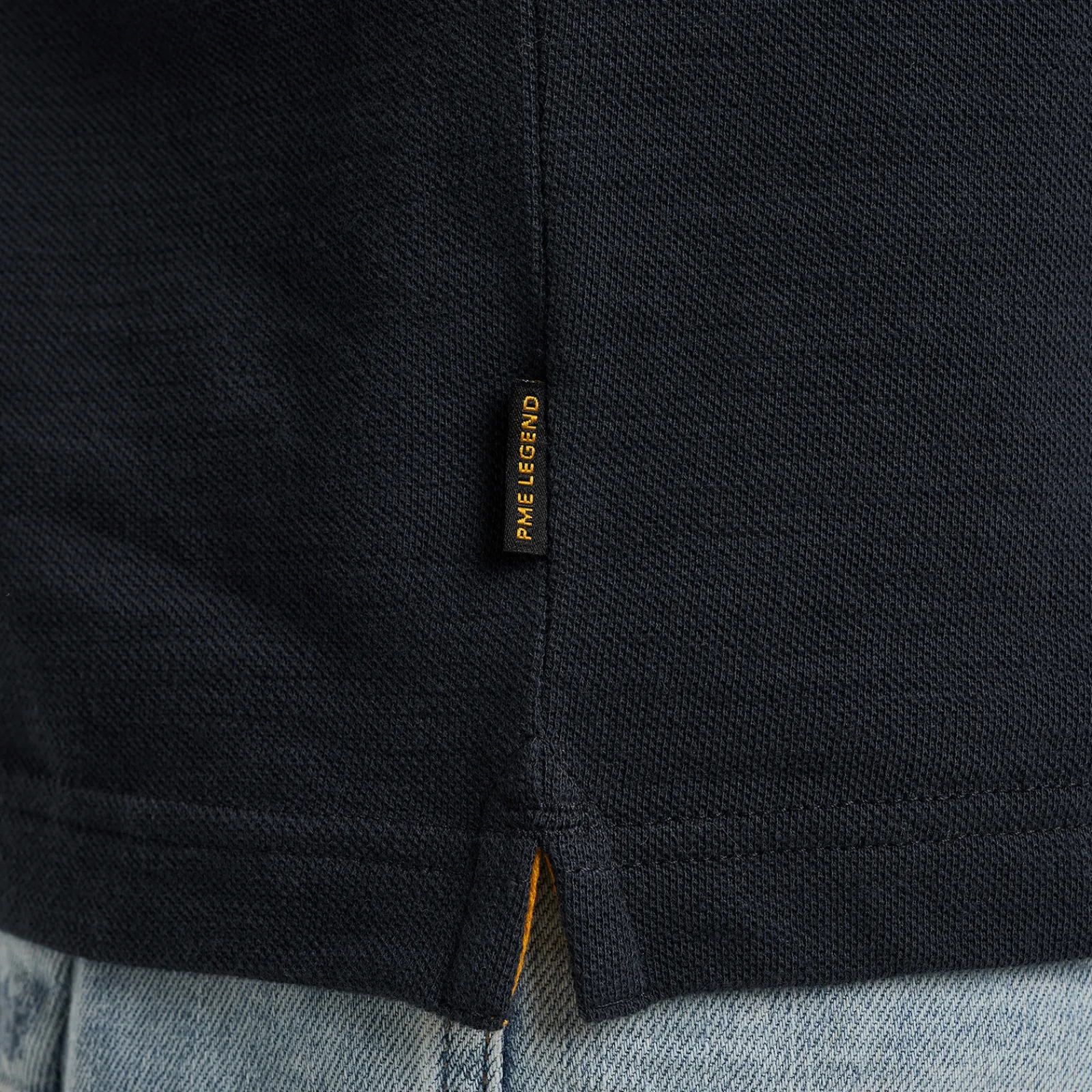 PME Legend Polo Van Slub Piqué Blauw Fashion