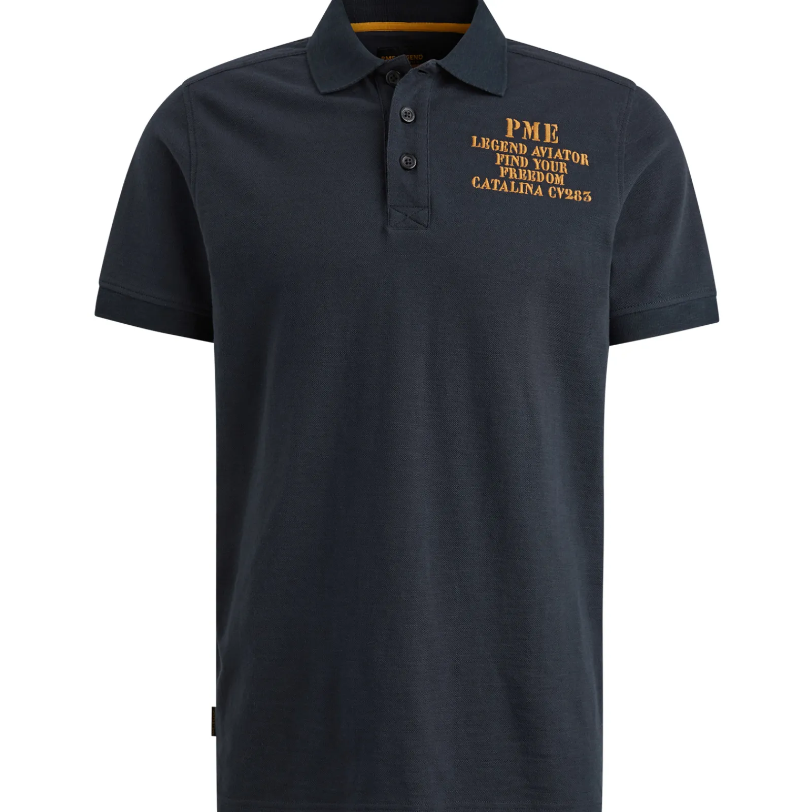 PME Legend Polo Van Slub Piqué Blauw Fashion