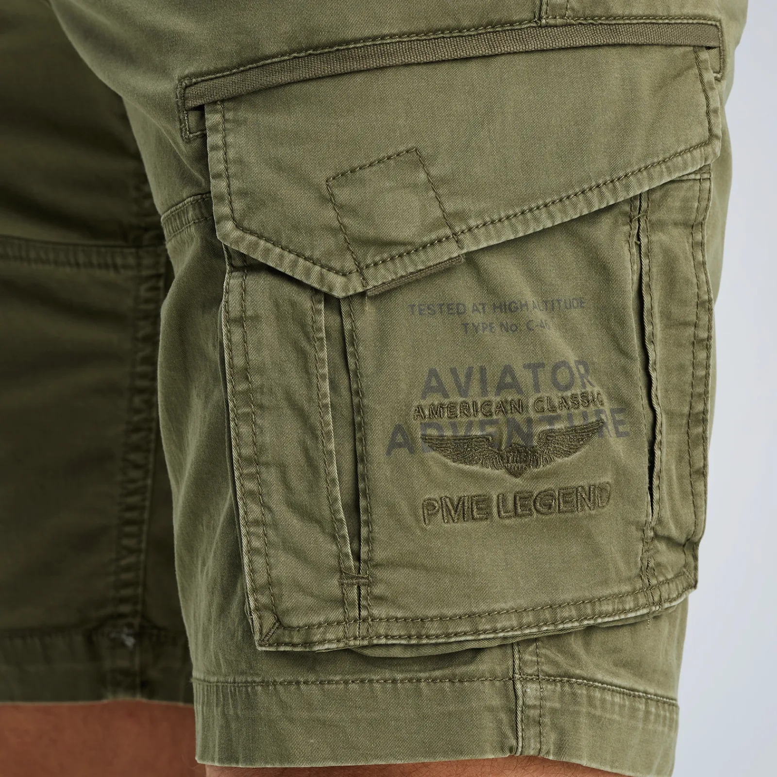 PME Legend Rotor Relaxed Fit Shorts Groen Store