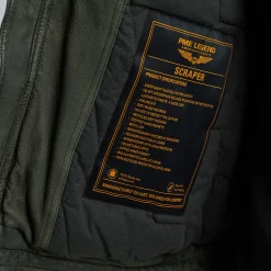 PME Legend Scraper Leren Jas Groen New