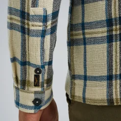 PME Legend Shirt Jacket Met Ruitpatroon Beige Sale
