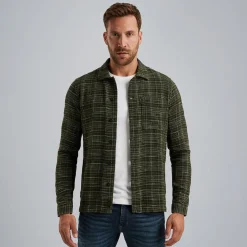 PME Legend Shirt Jacket Met Structuur Groen New