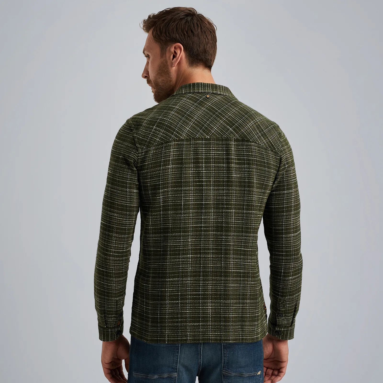 PME Legend Shirt Jacket Met Structuur Groen New