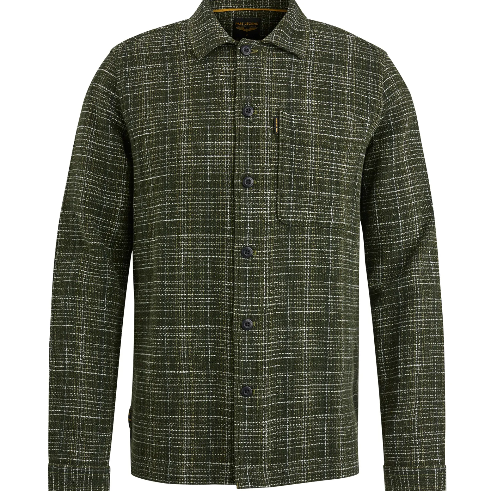 PME Legend Shirt Jacket Met Structuur Groen New