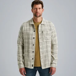 PME Legend Shirt Jacket Met Structuur Beige Cheap