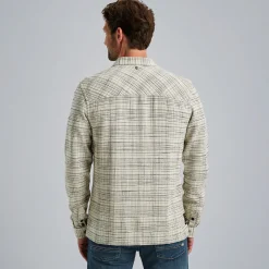 PME Legend Shirt Jacket Met Structuur Beige Cheap