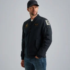 PME Legend Sweat Jacket Met Badges Blauw Flash Sale