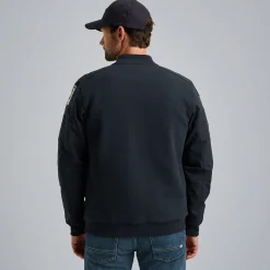 PME Legend Sweat Jacket Met Badges Blauw Flash Sale