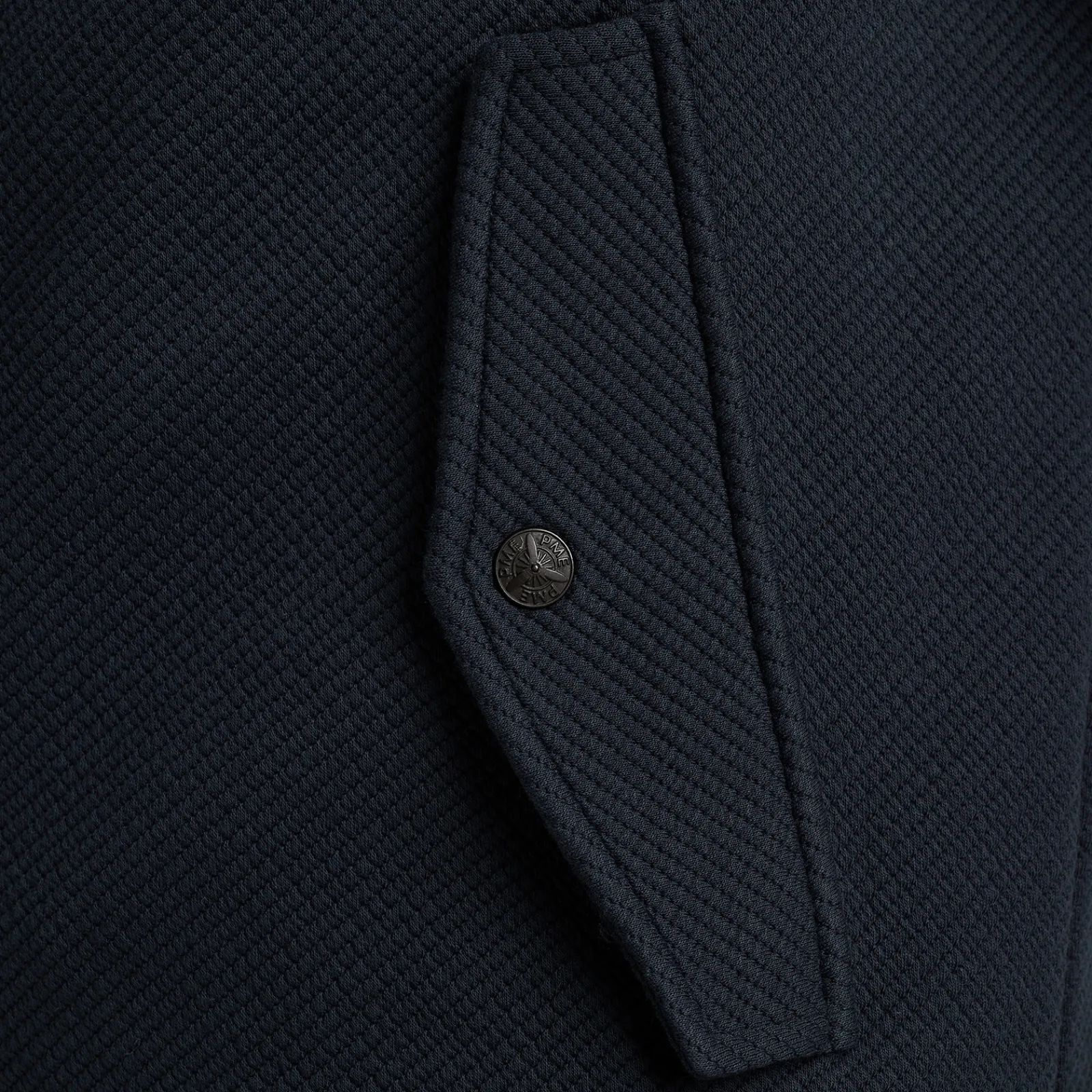 PME Legend Sweat Jacket Met Badges Blauw Flash Sale