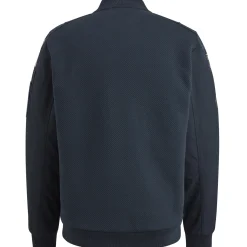 PME Legend Sweat Jacket Met Badges Blauw Flash Sale