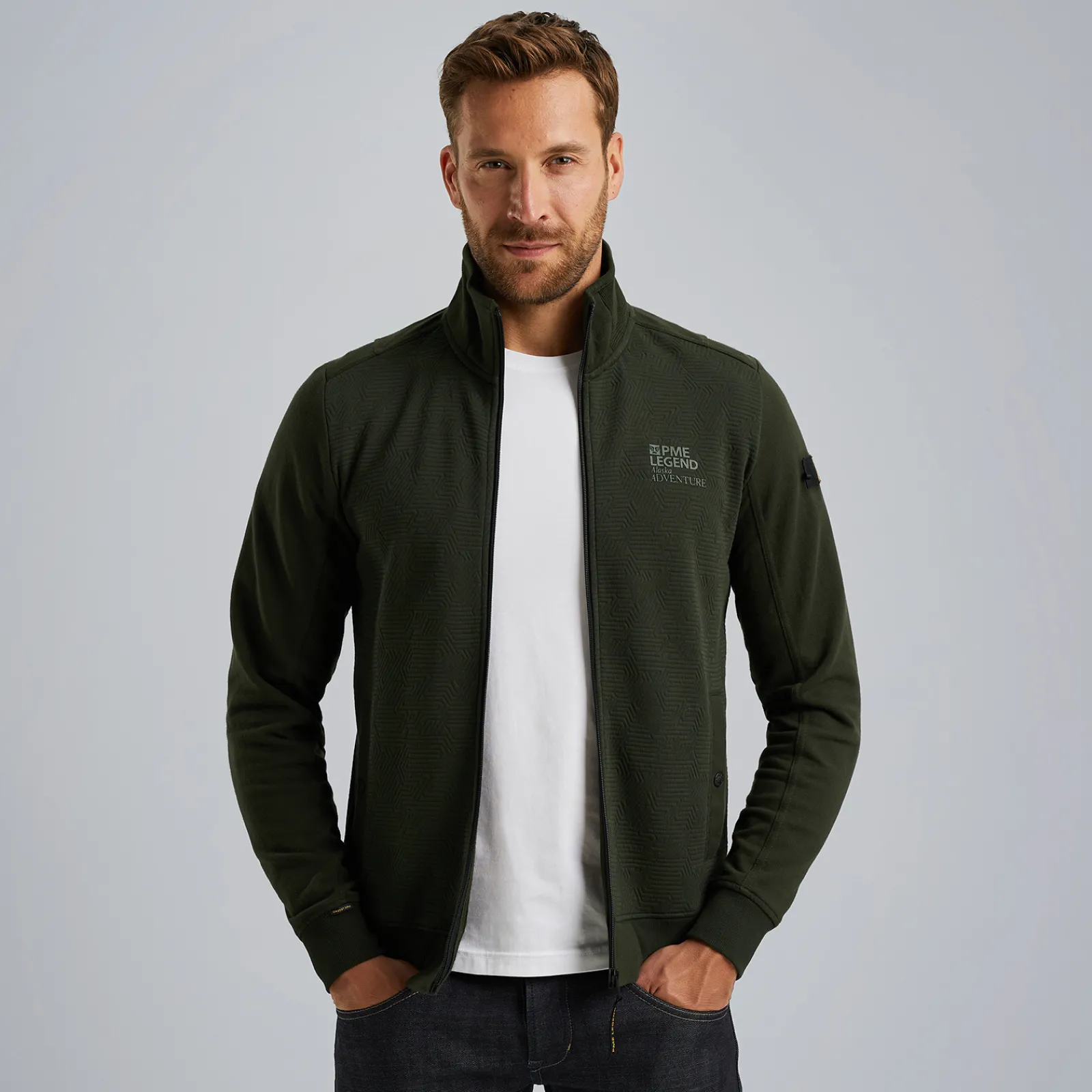 PME Legend Sweat Jacket Met Ritssluiting Groen Online