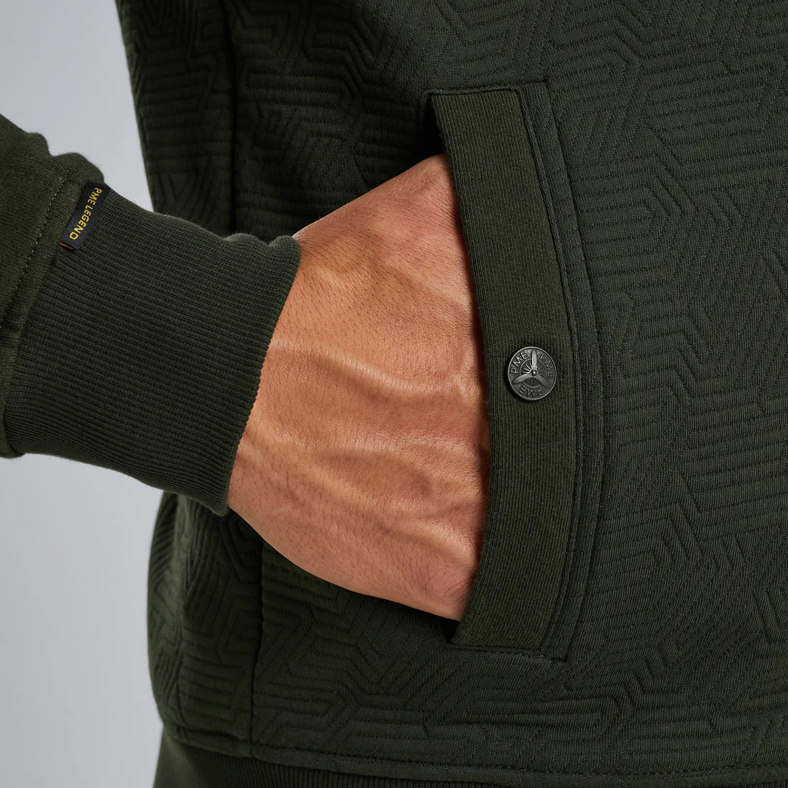 PME Legend Sweat Jacket Met Ritssluiting Groen Online