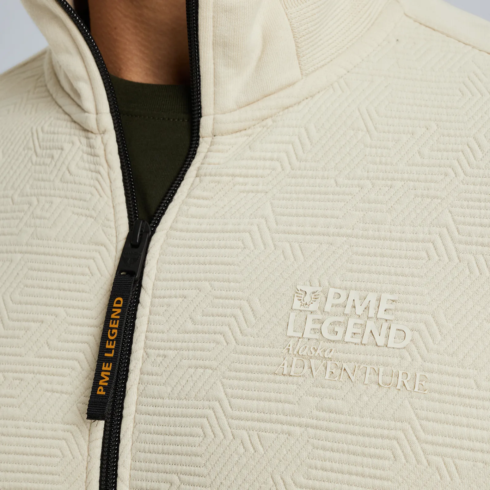 PME Legend Sweat Jacket Met Ritssluiting Beige Store