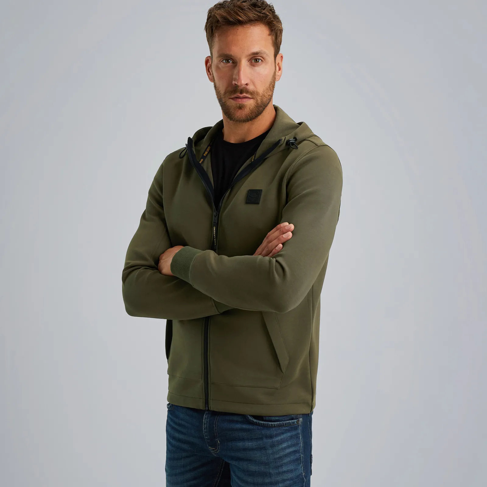 PME Legend Sweat Jacket Met Ritssluiting Groen Shop