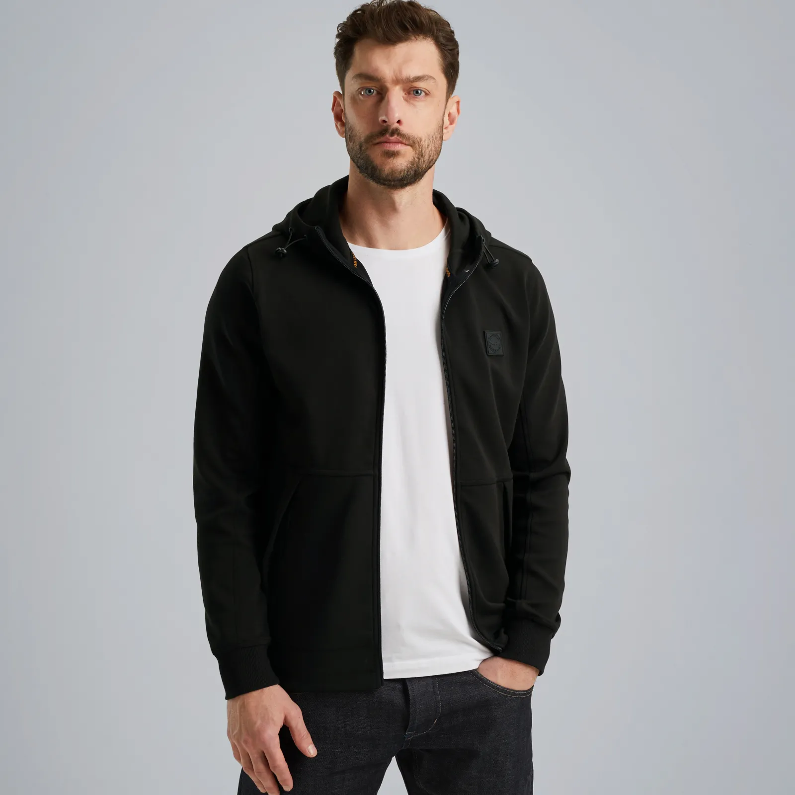 PME Legend Sweat Jacket Met Ritssluiting Zwart Flash Sale