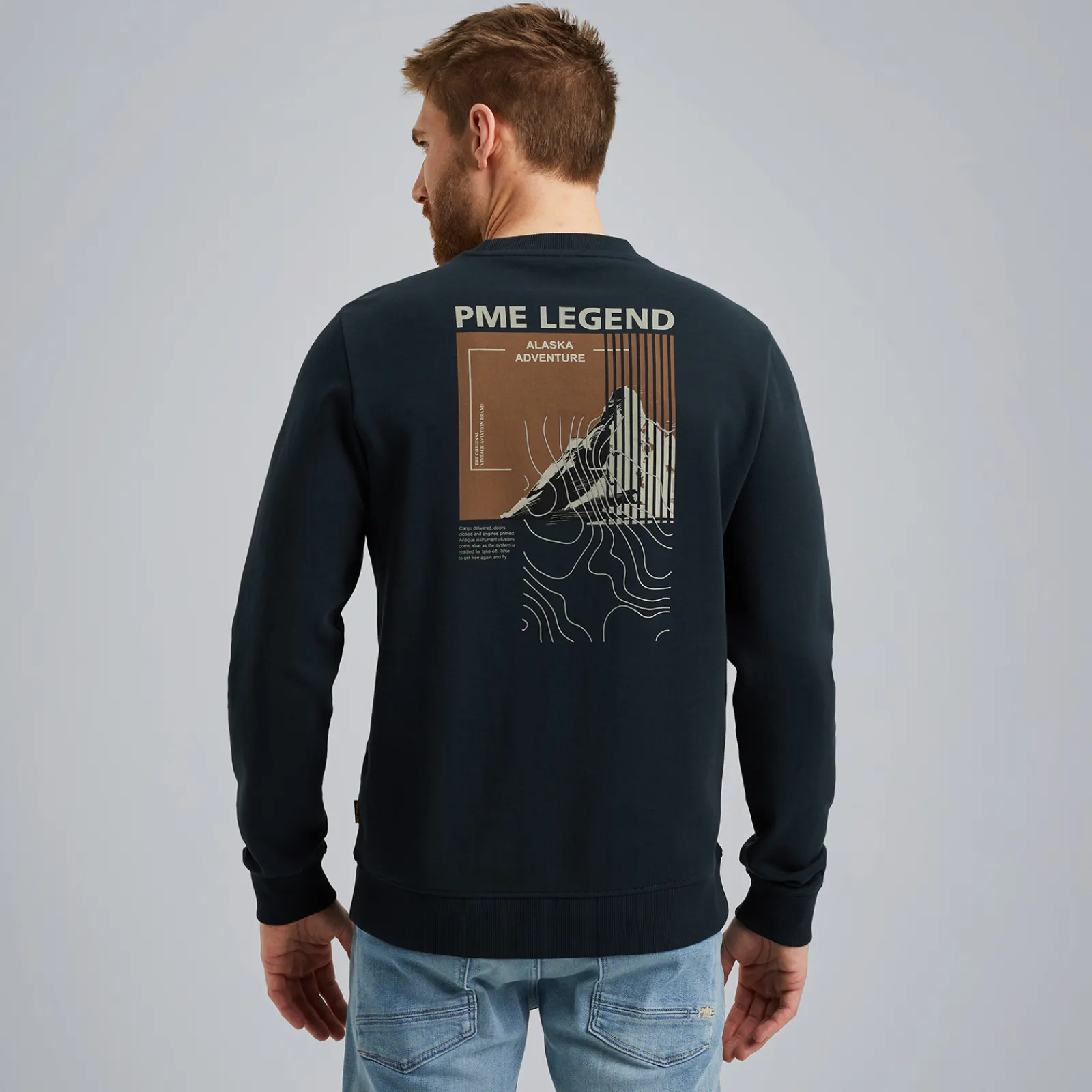 PME Legend Sweatshirt Met Artwork Blauw Shop