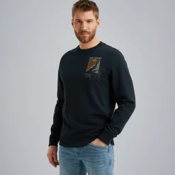 PME Legend Sweatshirt Met Artwork Blauw Shop