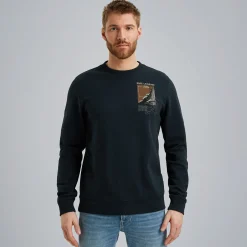 PME Legend Sweatshirt Met Artwork Blauw Shop