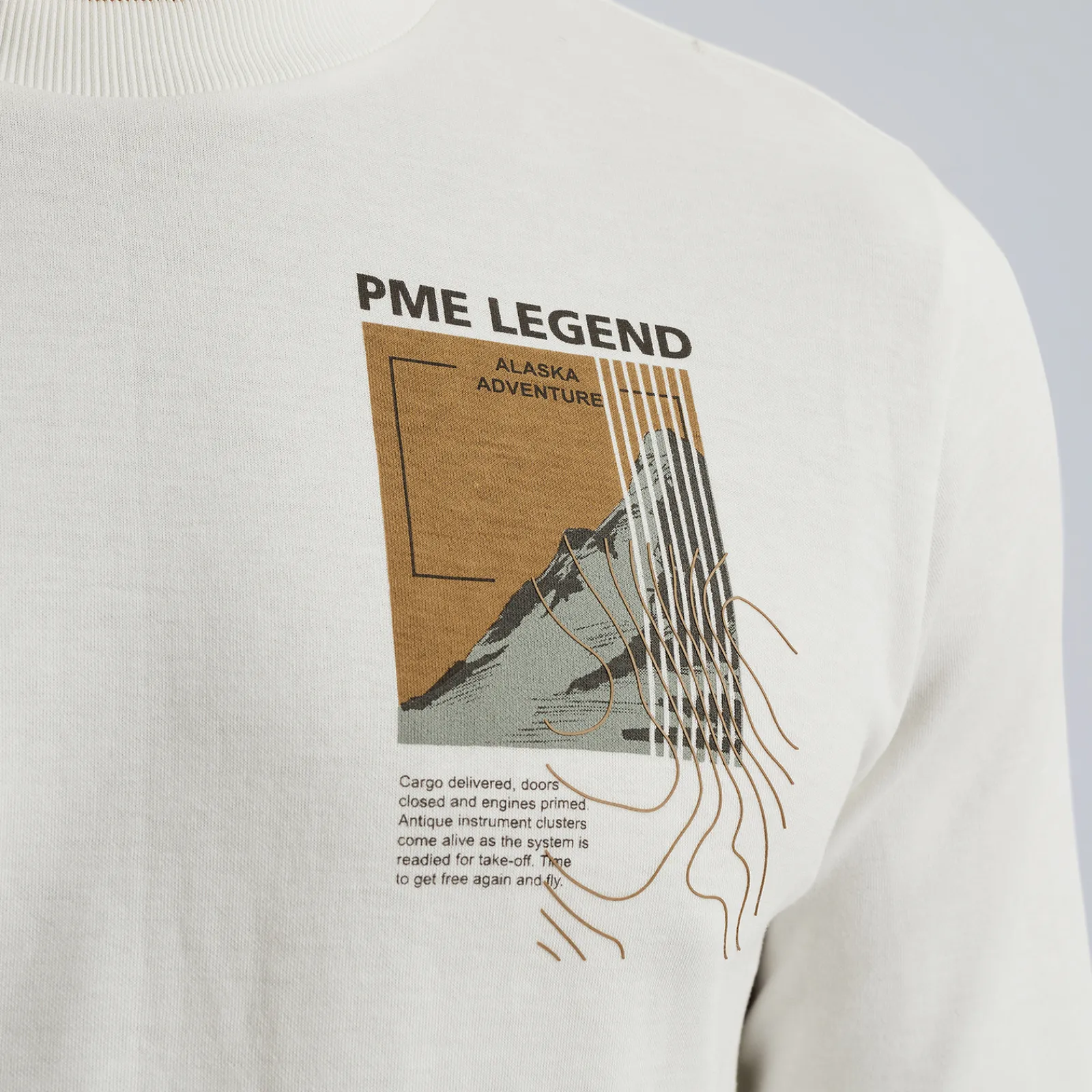 PME Legend Sweatshirt Met Artwork Wit Discount