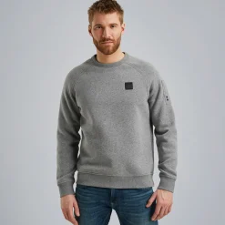 PME Legend Sweatshirt Met Flight Pocket Grijs Cheap