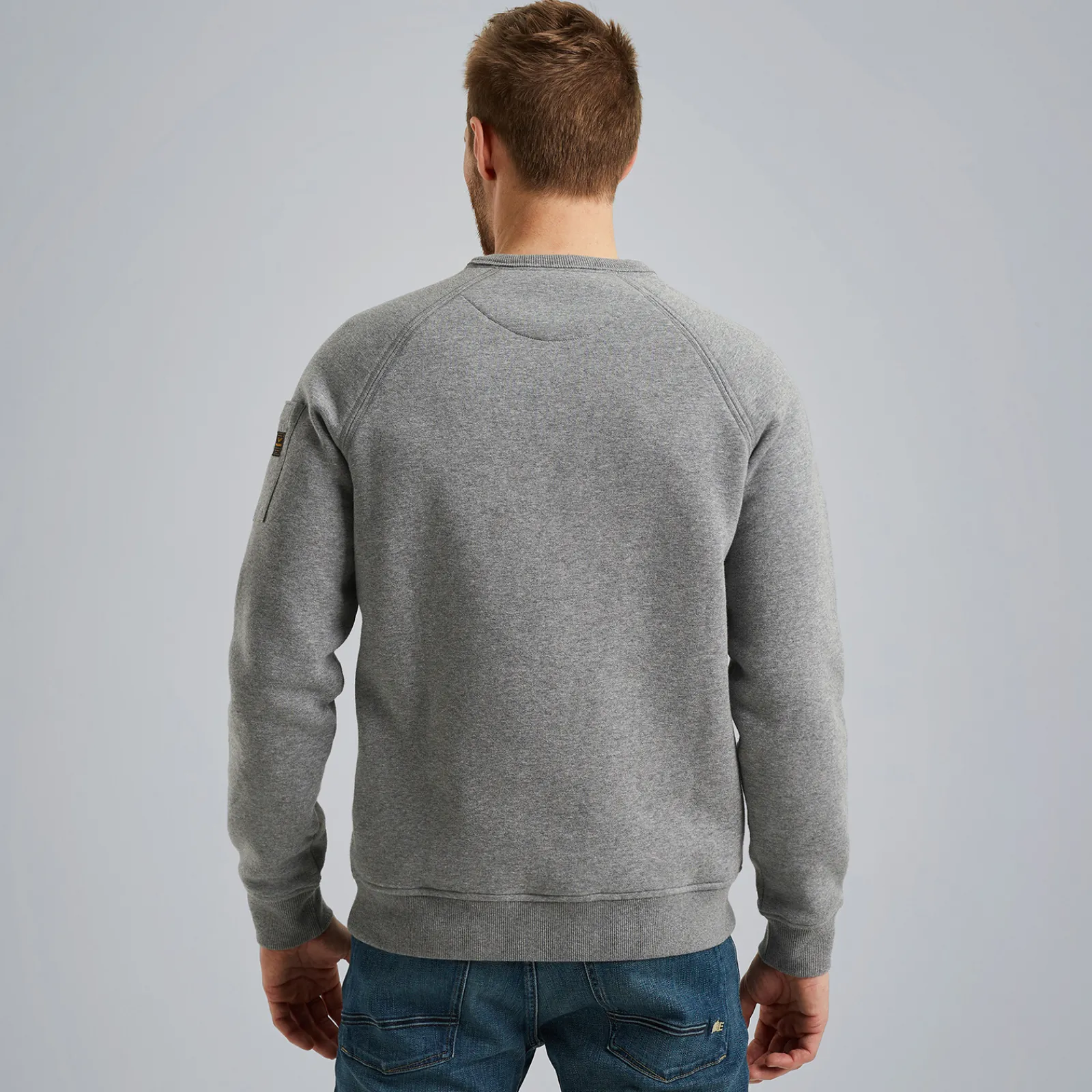 PME Legend Sweatshirt Met Flight Pocket Grijs Cheap