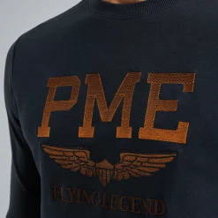 PME Legend Sweatshirt Van Interlock Sweatstof Blauw Hot