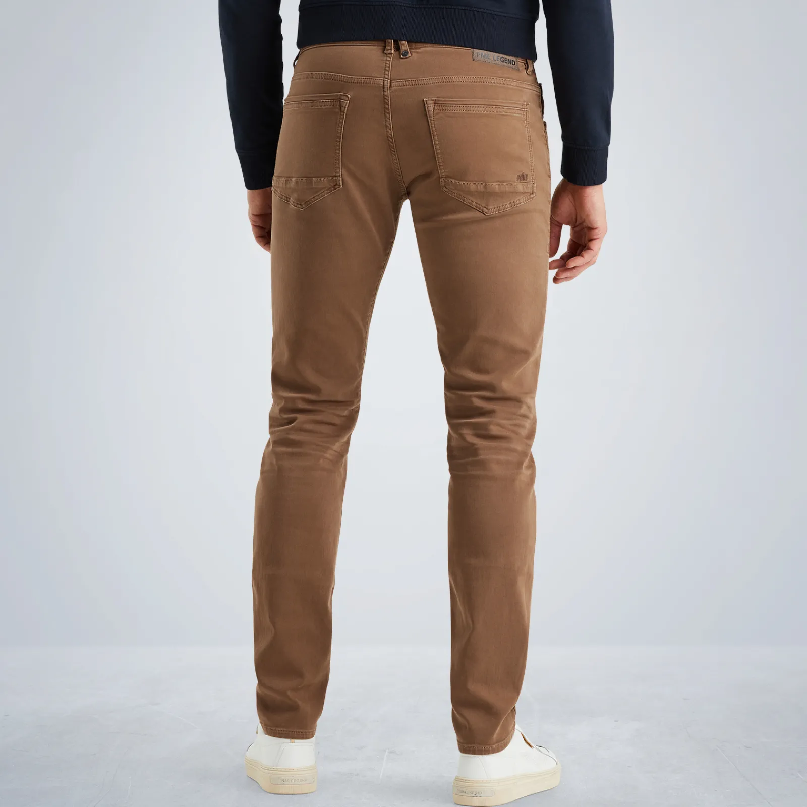 PME Legend Tailwheel Slim Fit Broek Van Colored Denim Bruin Outlet