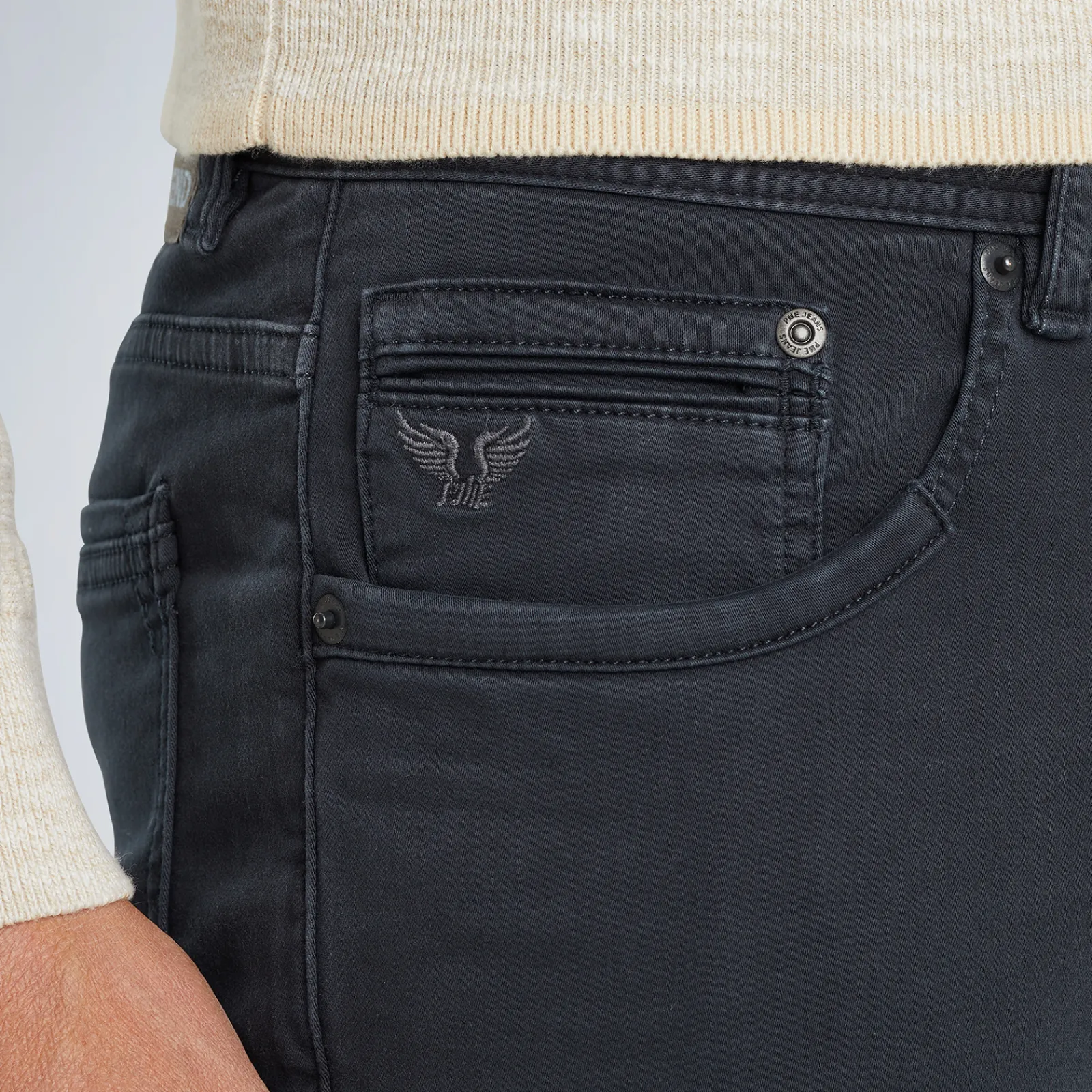 PME Legend Tailwheel Slim Fit Broek Van Colored Denim Blauw Clearance