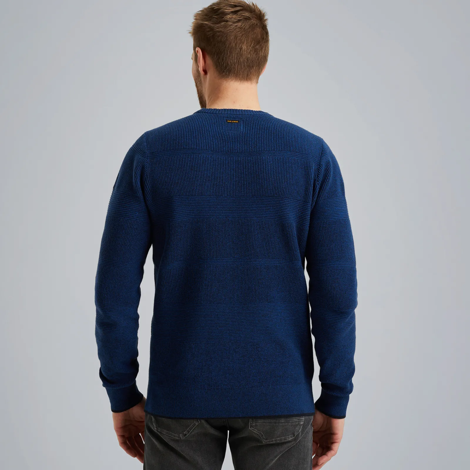 PME Legend Trui Met Badge Blauw Outlet