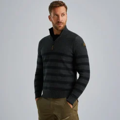 PME Legend Trui Met Halve Rits Grijs Shop