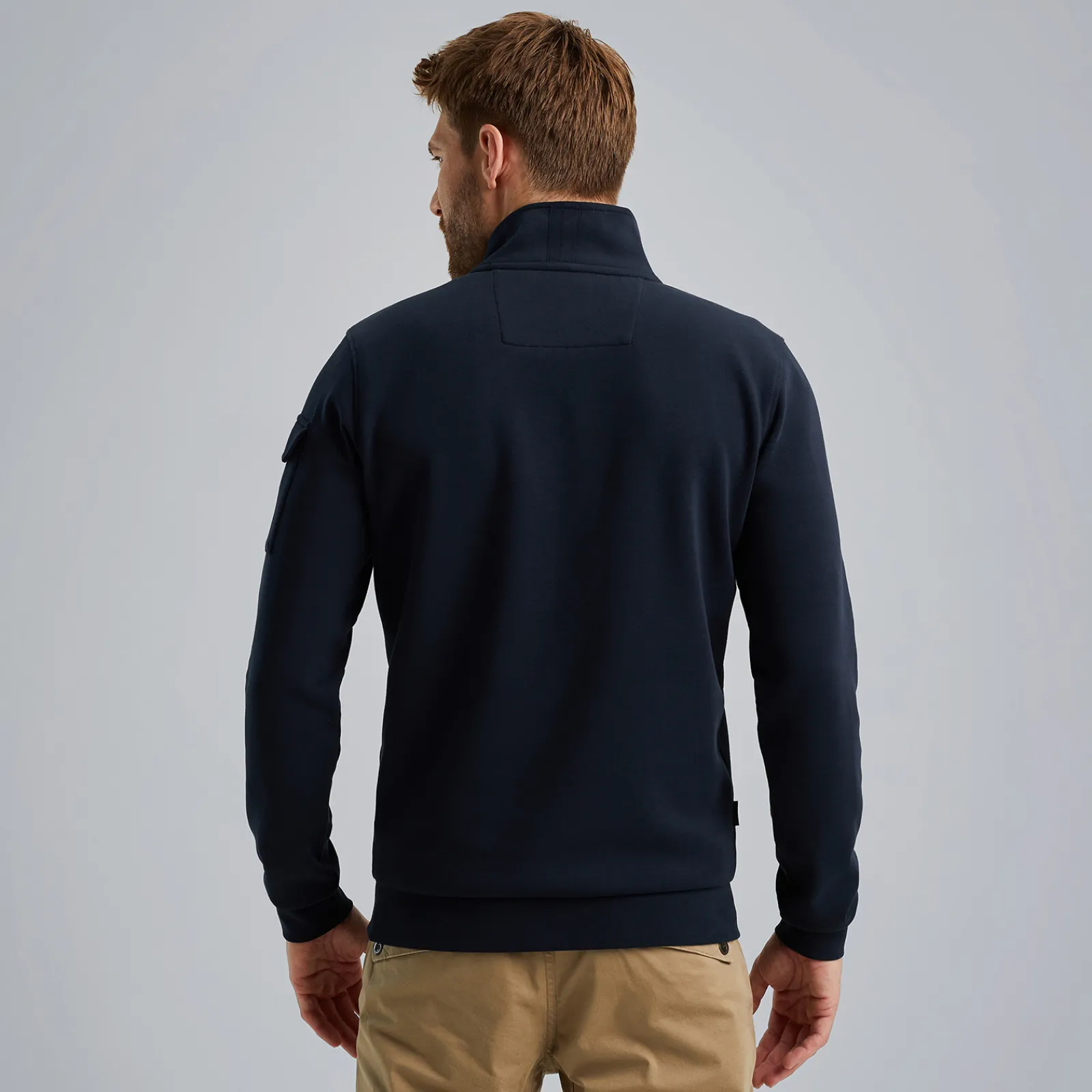 PME Legend Trui Met Halve Rits Blauw Cheap