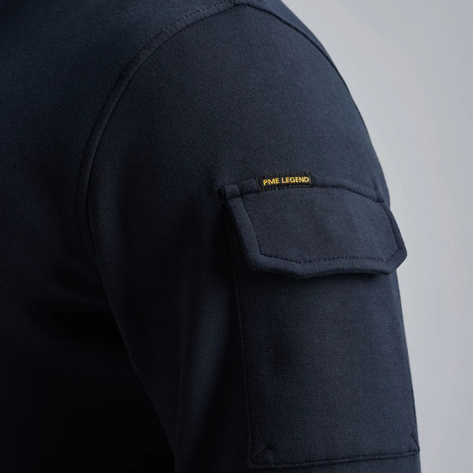 PME Legend Trui Met Halve Rits Blauw Cheap
