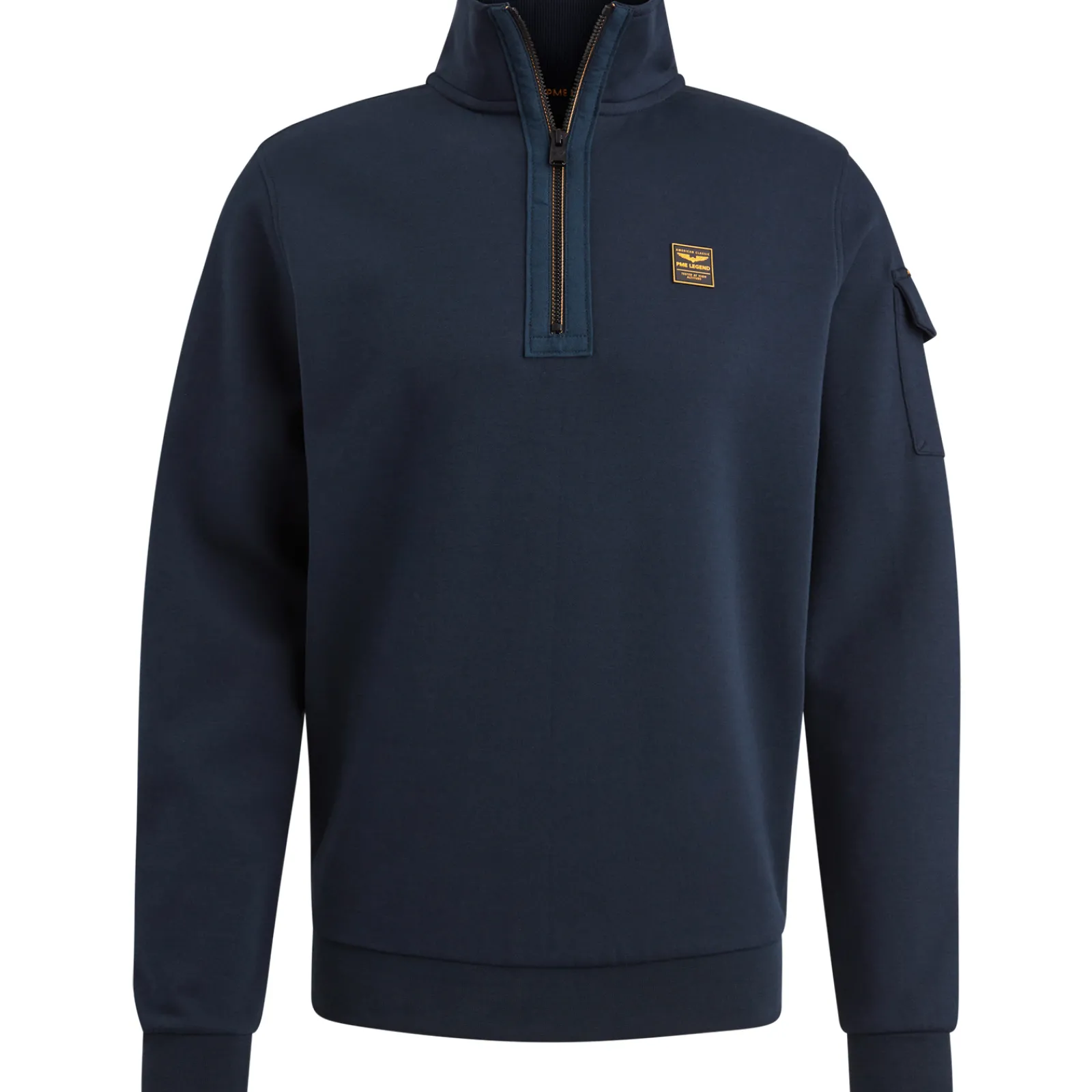 PME Legend Trui Met Halve Rits Blauw Cheap