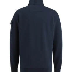 PME Legend Trui Met Halve Rits Blauw Cheap