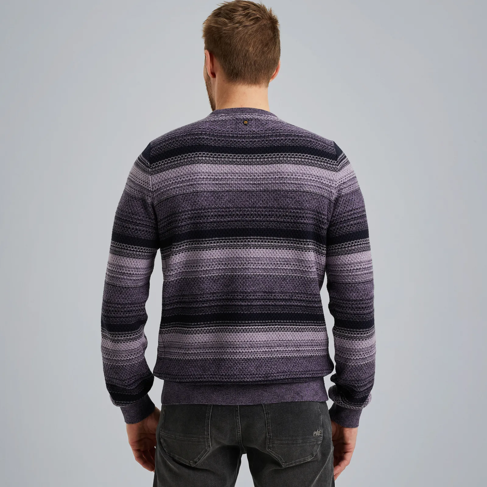 PME Legend Trui Met Streeppatroon Paars Online