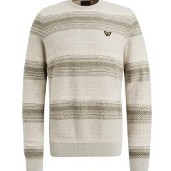 PME Legend Trui Met Streeppatroon Beige Online