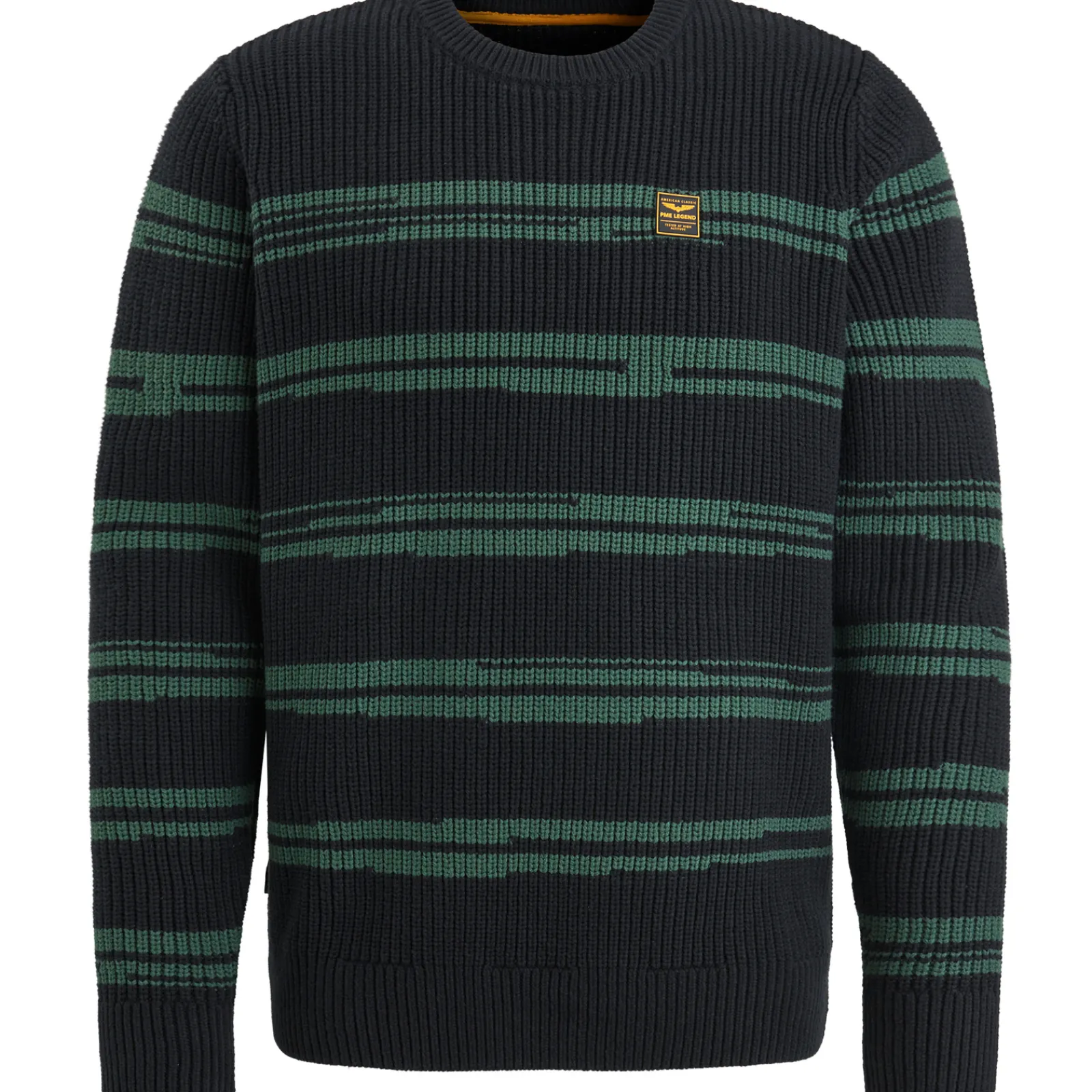 PME Legend Trui Met Streeppatroon Grijs Outlet