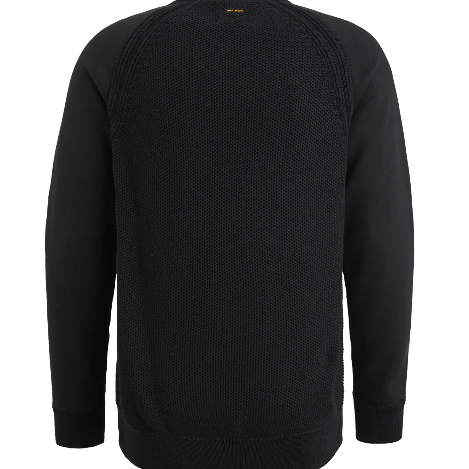 PME Legend Trui Van Een Materiaalmix Zwart New