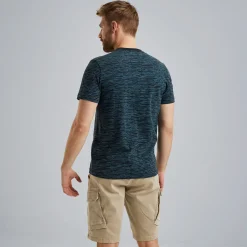PME Legend T-shirt Allover Print Blauw Outlet