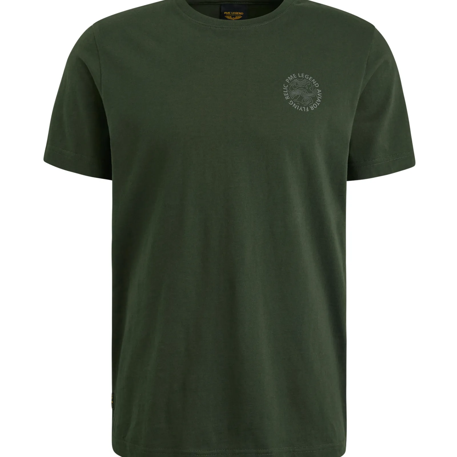 PME Legend T-shirt Met Artwork Groen Discount