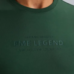 PME Legend T-shirt Met Artwork Groen Clearance