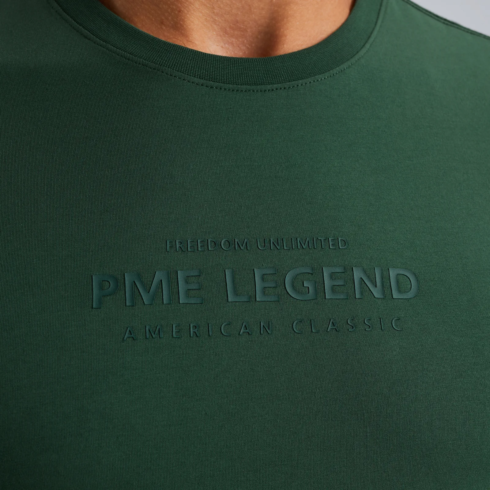 PME Legend T-shirt Met Artwork Groen Clearance