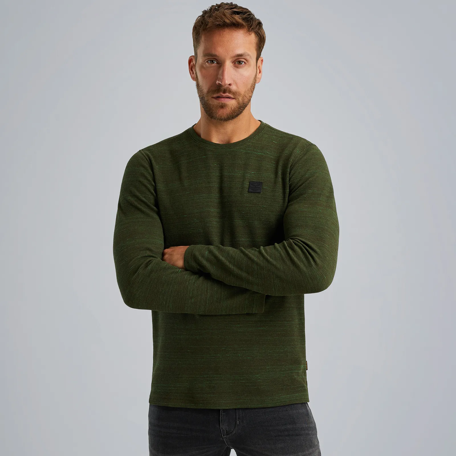 PME Legend T-shirt Met Lange Mouwen Groen Outlet